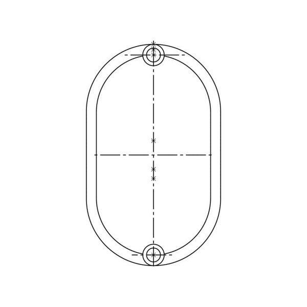 Tapa cubre tornillo para manilla de puerta Electrolux 7809 de 15.5x9.4mm 2230415339