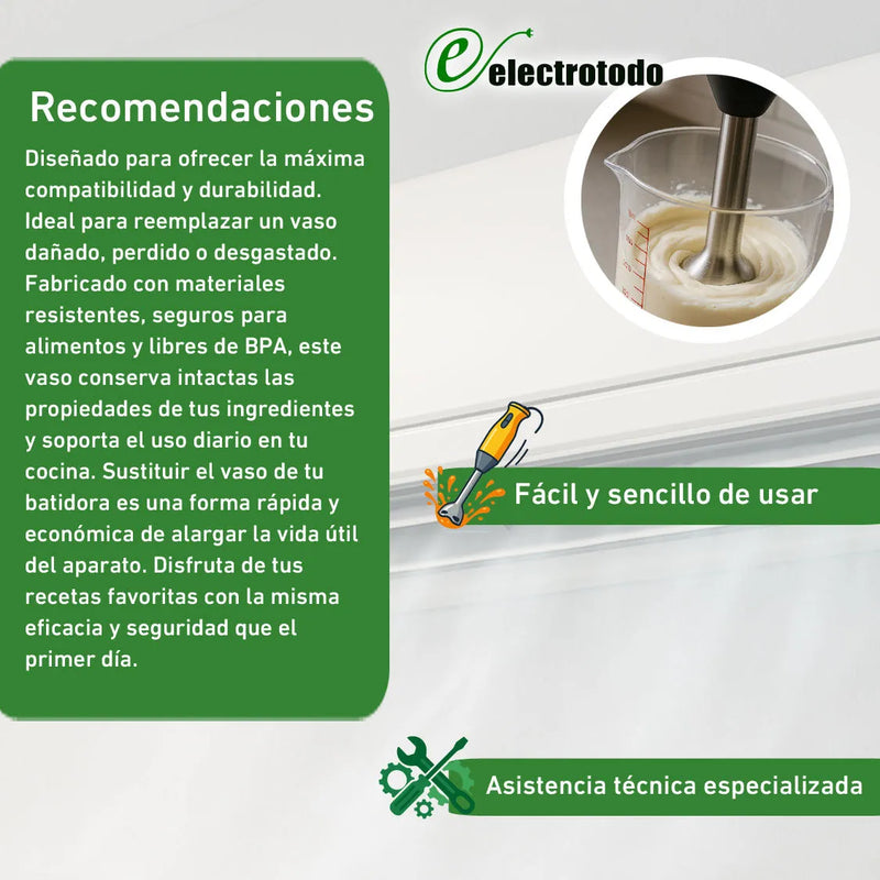 Vaso batidora Braun Multiquick AS00004187