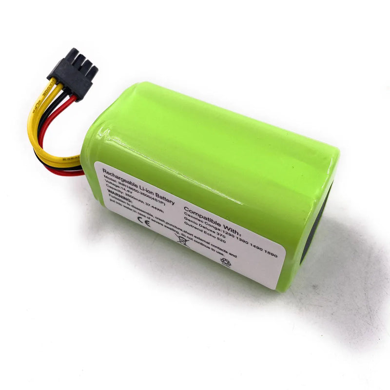 2600mAh 2600mAh 14.4V Batterie de Remplacement Li-ION pour Ecovacs 2600mAh 2600mAh 14.4V Batterie de Remplacement Li-ION pour Ecovacs