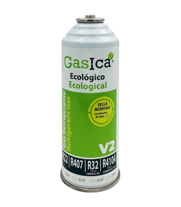 Gas refrigerante ecológico GASICA V2 - R22-R32-R407-R290-R410A