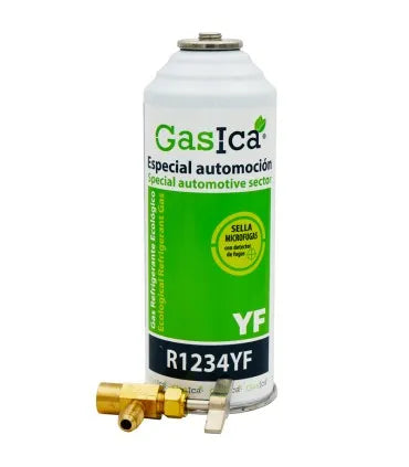 Gas refrigerante ecológico GASICA YF - R1234yf + llave de servicio