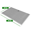 Filtro metálico 50,6 x 30,0 cm para exaustor Mepamsa, Electrolux, Franke, AEG 1330059015