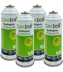 Pack 4 botellas gas refrigerante GASICA V2 - R22-R32-R407-R290-R410A