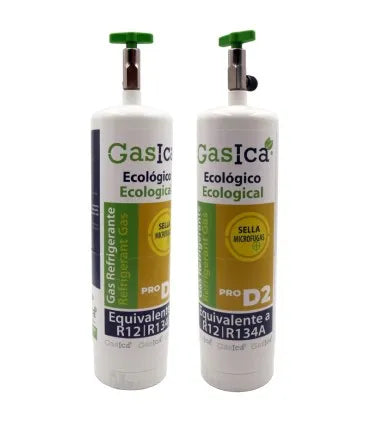 Pack gas refrigerante GASICA PRO D2 - R12 R134a
