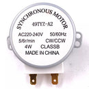 Motor plato giratorio microondas 5rpm, 220v
