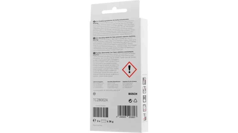 Pastillas descalcificadoras cafeteras Bosch 00312093