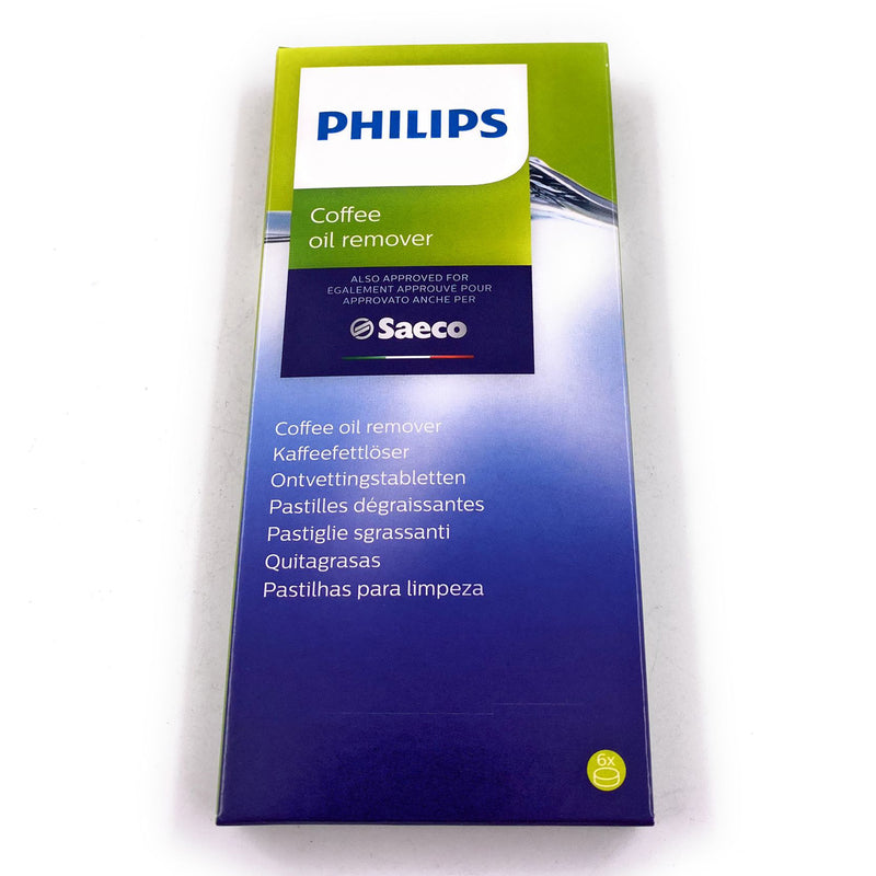 Pack de 6 pastillas quitagrasas para cafetera Saeco Philips CA6704/10